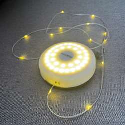 Lampe med 10 mtr. LED snor
